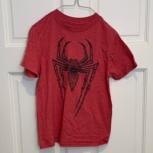 Marvel Red Spiderman Emblem Kids Tee